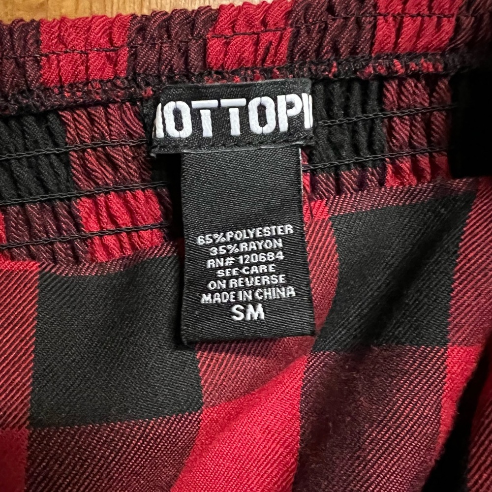 Hot Topic Buffalo plaid a-line jumper/dress - Picture 3 of 6